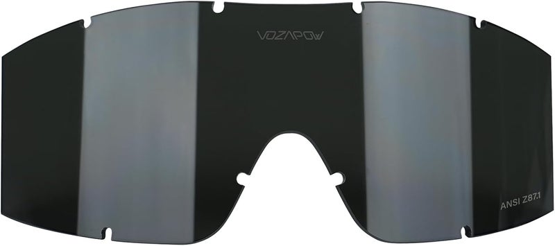 VOZAPOW Airsoft Goggles Replacement Lens with ANSI Z87.1 Certified, Anti-Fog, Anti-Impact - Image 1
